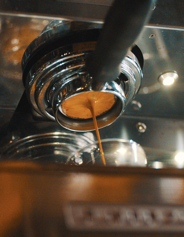 Siebträger von unten