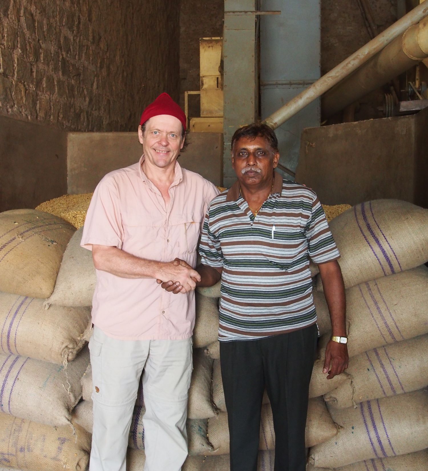 Peter und Kaffeefarmer