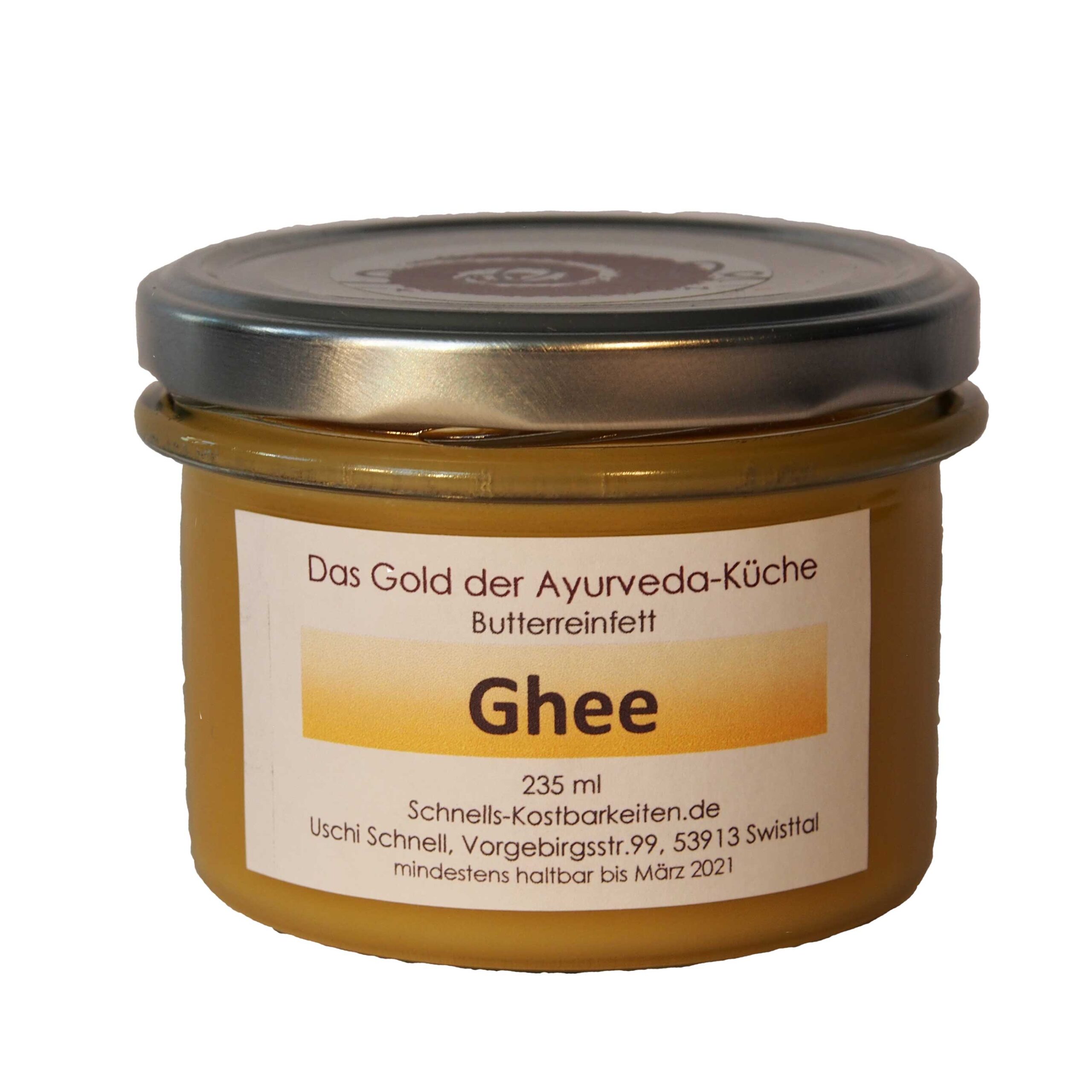 Ghee mit altem Etikett
