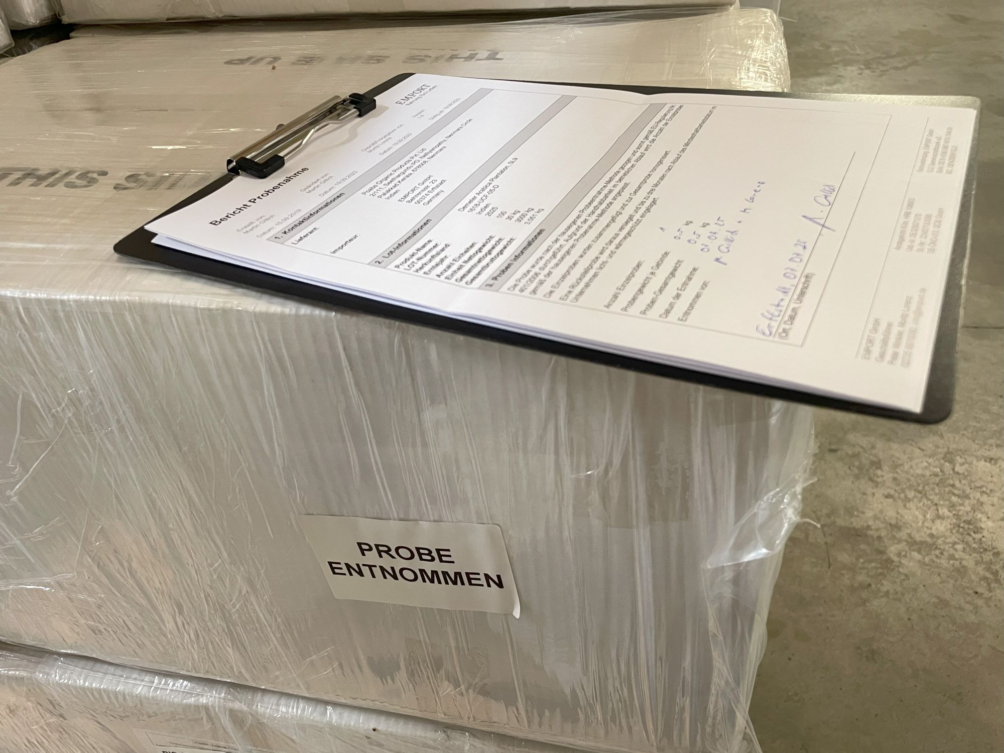 Probenentnahme für Labor